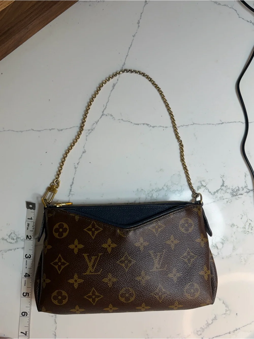 Authentic Louis Vuitton Pallas Clutch – Monogram – 2017 comes with printed COA
